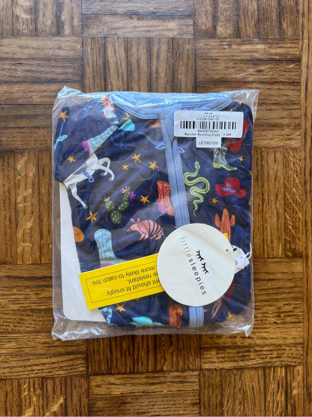 Little Sleepies Rancher Roundup Zippy 3-6 month